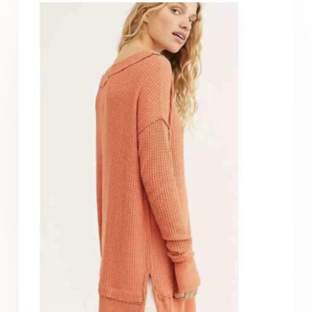 FREE PEOPLE North Shore thermal tunic top - Picture 3 of 9